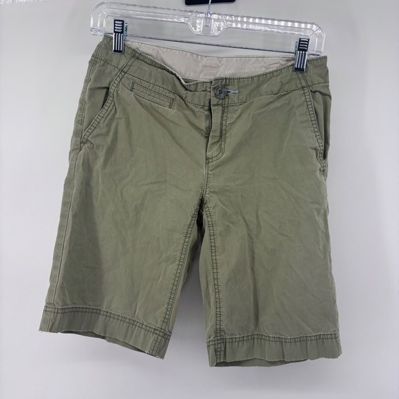 Banana Republic Womens Shorts Size 0 Olive Green Utility Casual - Picture 1 of 6